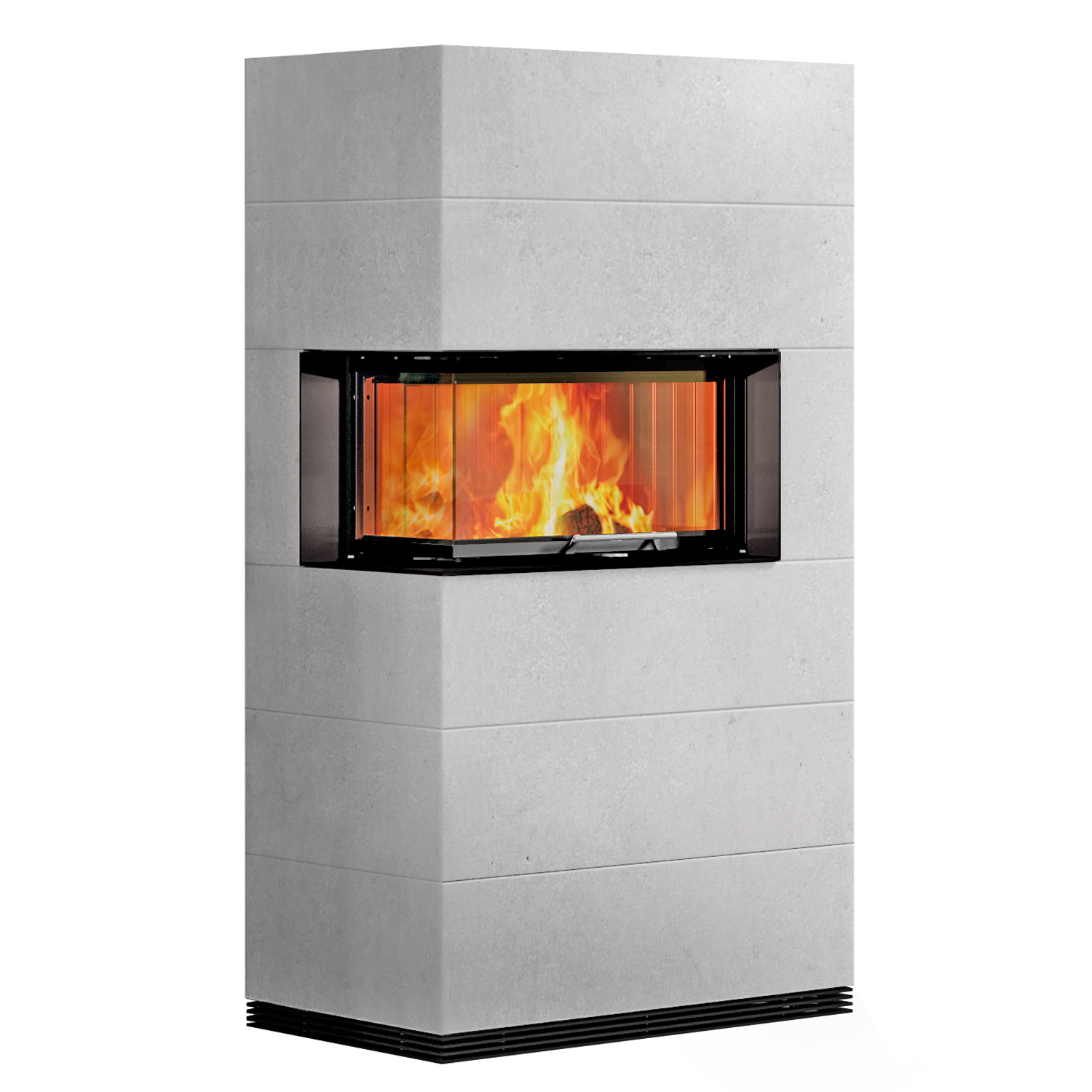 Spartherm Kit de construction de cheminée à bois SIM 3/2/Varia AS-2Lh-4S Béton fin