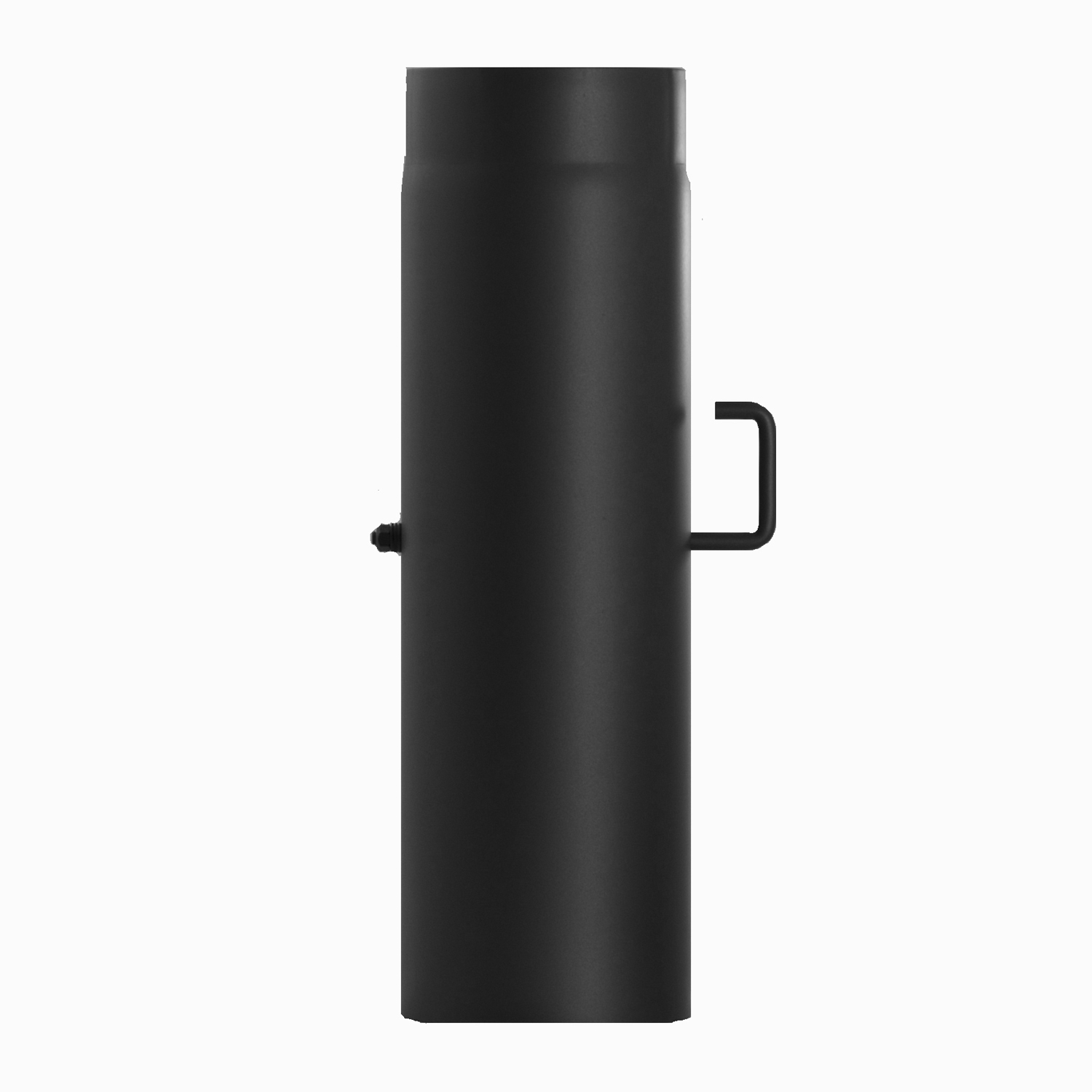 Tube de fumée / Tuyau de poêle 250 mm - 500 mm avec régulation de tirage noir Tube de fumée / Tuyau de poêle 250 mm - 500 mm avec régulation de tirage noir