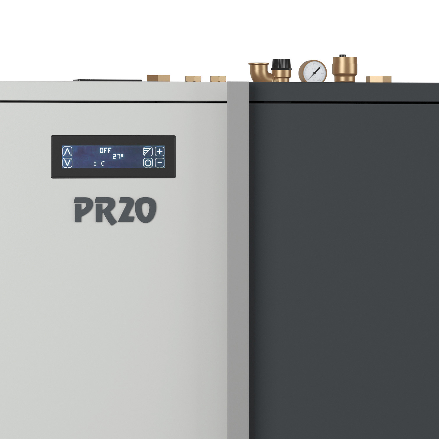 Extraflame Evolution Line PR20 Chaudière à granulés Acier Blanc-Gris