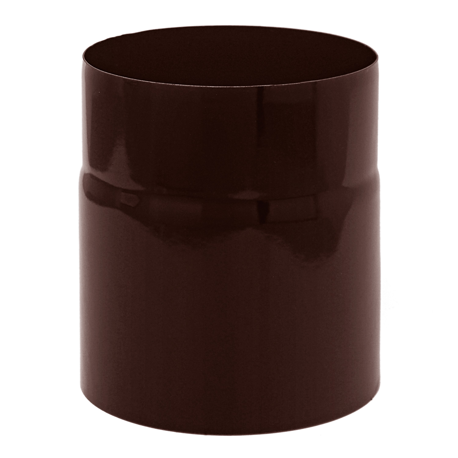Tube de raccordement / Tuyau de poêle émaillé 150mm - 150mm Marron