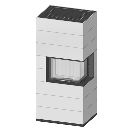 Spartherm Kit de cheminée SIM 3/3 Varia 2Rh-4S Béton fin