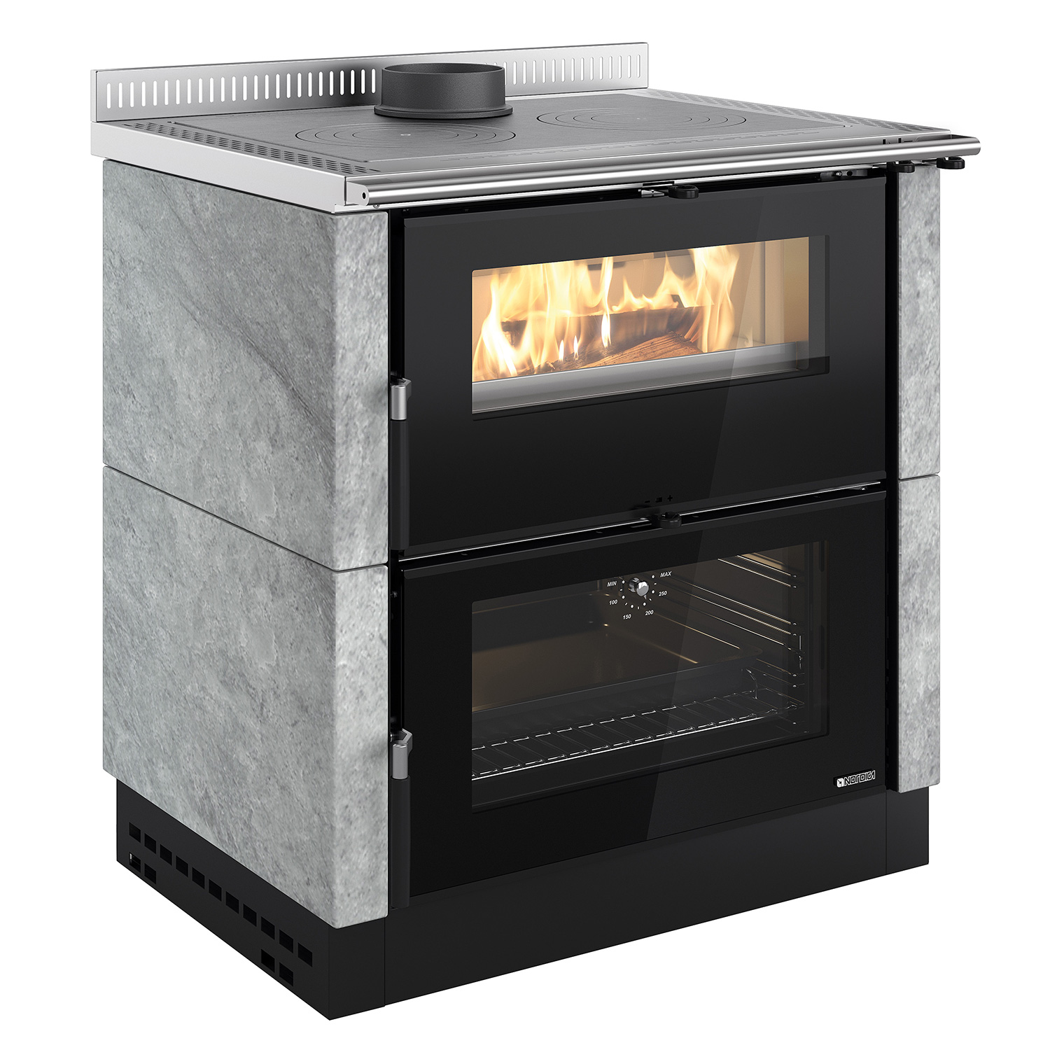 La Nordica Verona XXL 16 Petra cuisinière à bois pierre naturelle
