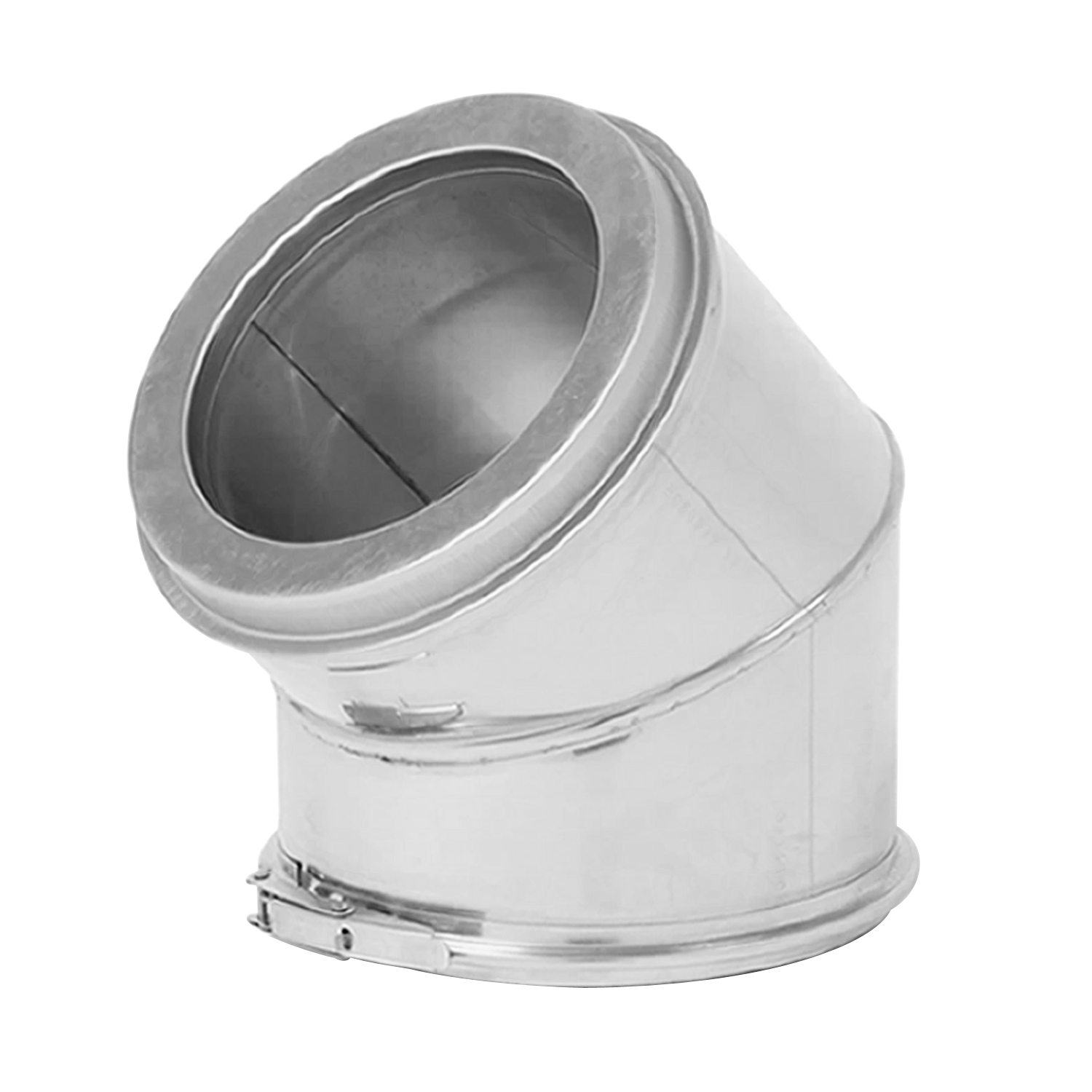 Opsinox conduit de cheminée en acier inoxydable 180mm coude 45° BO4