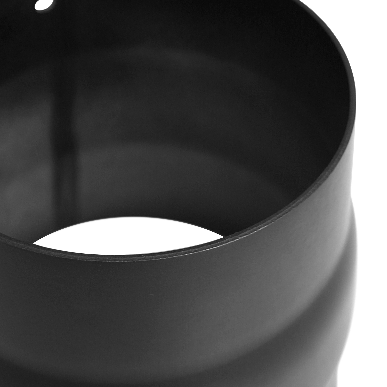 Raik Basic adaptateur 130mm noir pour tuyau de fumée / conduit de fumée