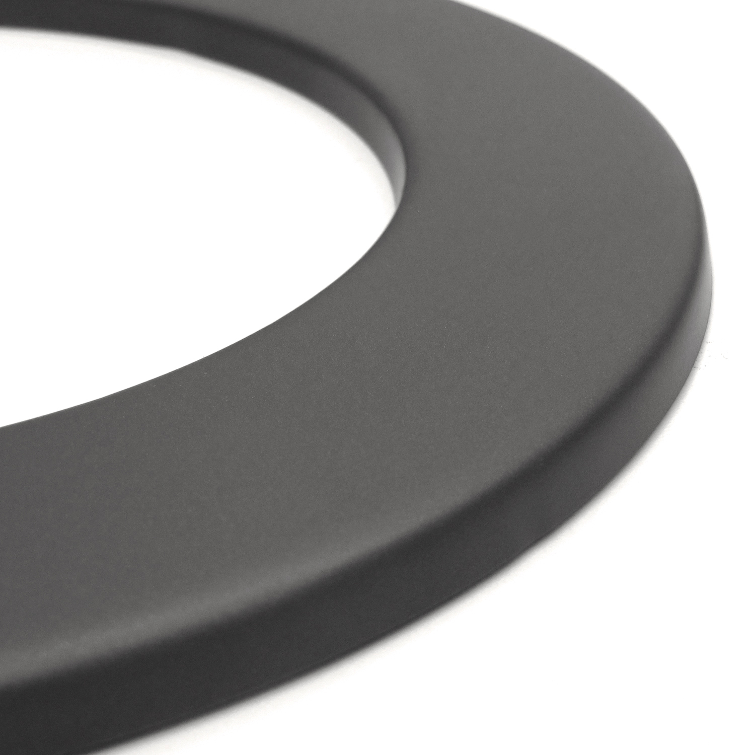 Raik Basic Rosette murale120mm gris fonte 3cm pour tuyau de fumée / conduit de fumée