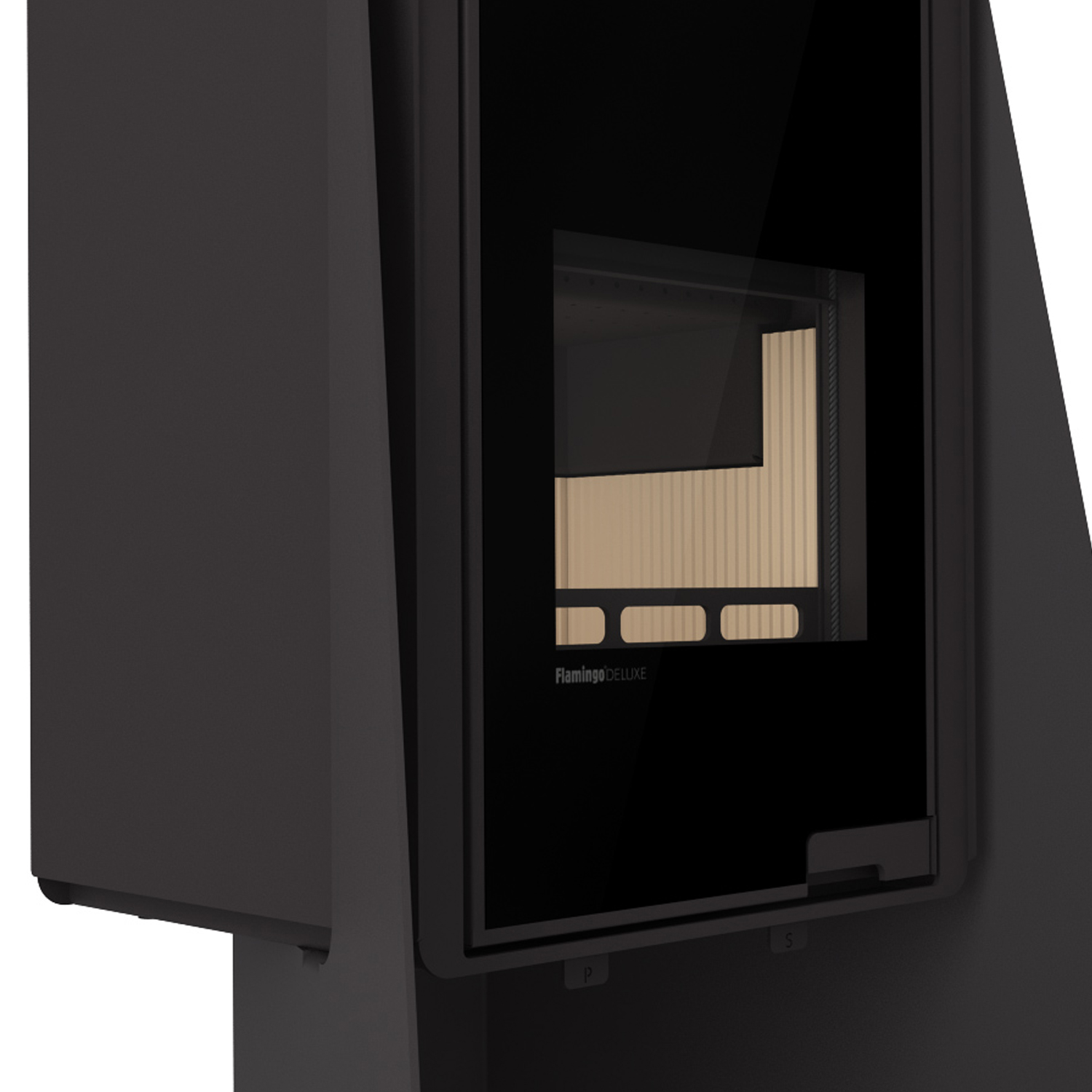 Poêle à bois HS Flamingo Deluxe Island Noir