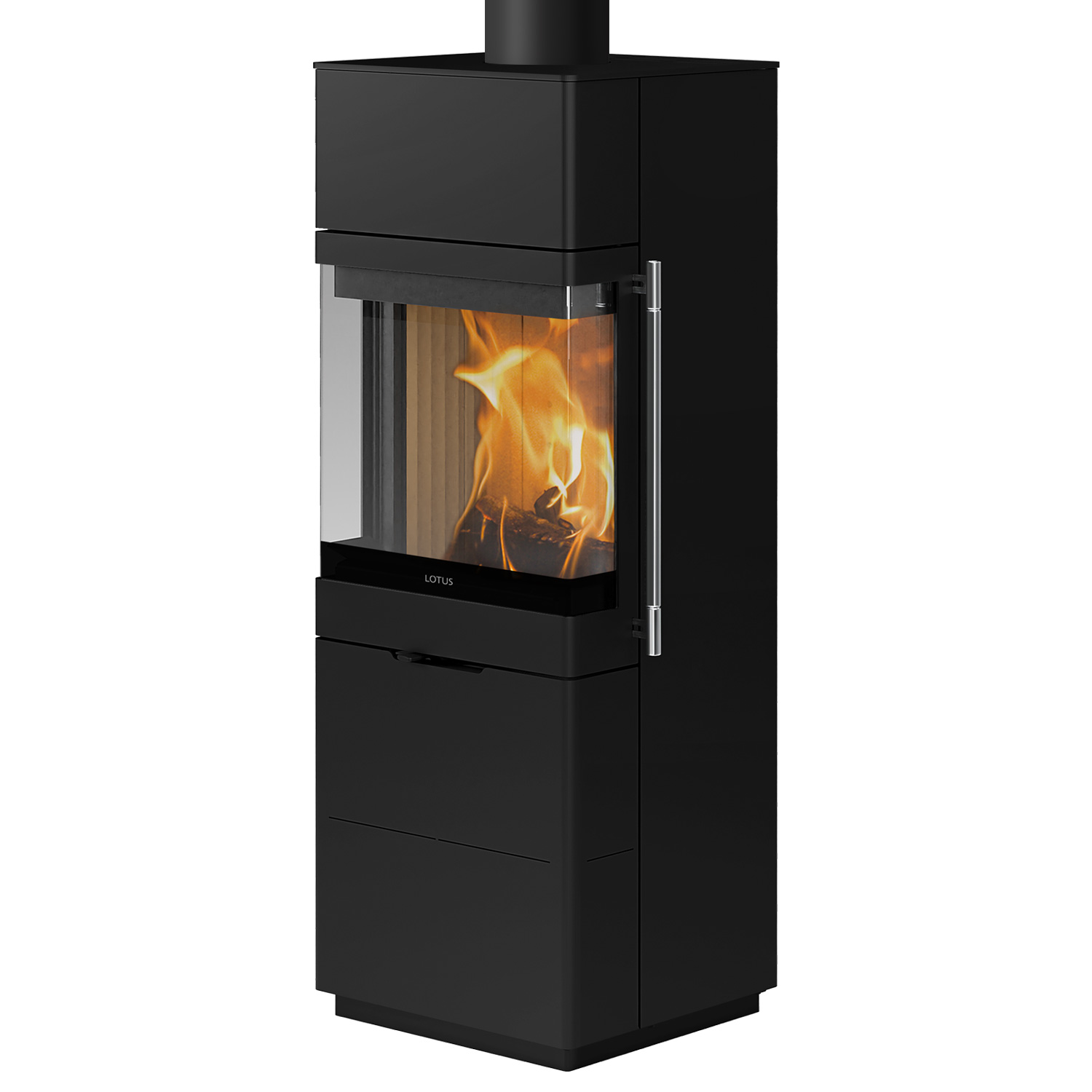Lotus Allure poêle à bois acier noir