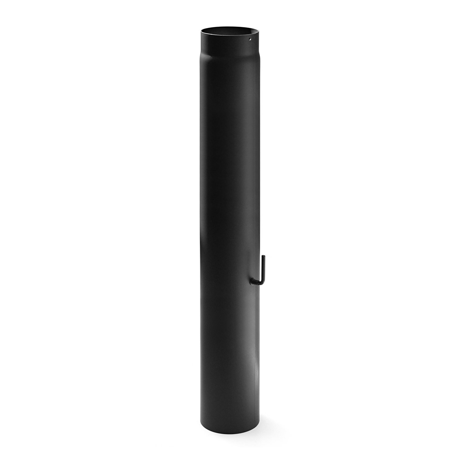 Raik Basic régulation de tirage 120mm noir L: 1000mm pour tuyau de fumée / conduit de fumée