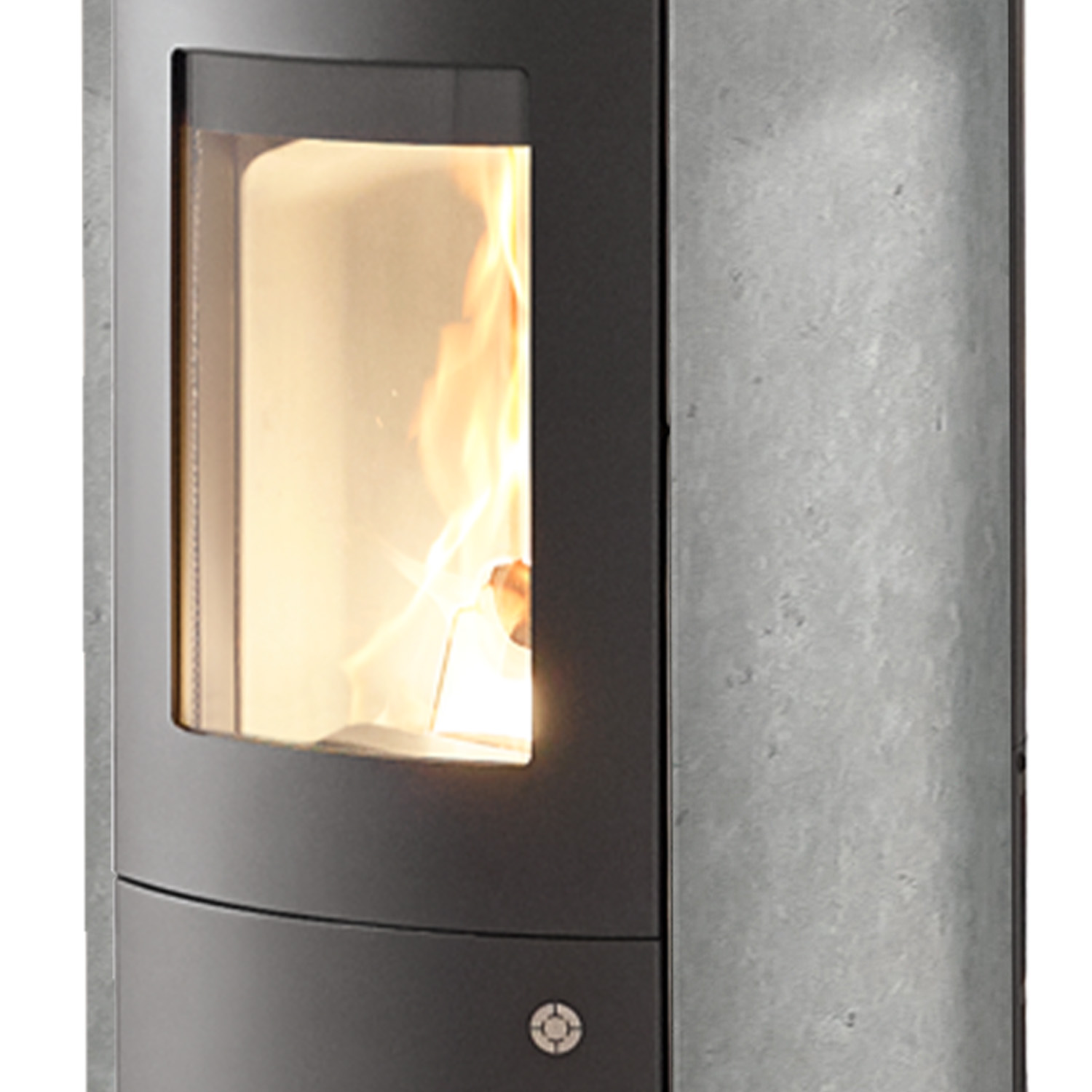 Olsberg Levana 3.0 poêle à granulés acier noir/pierre naturelle serpentine 8 kW