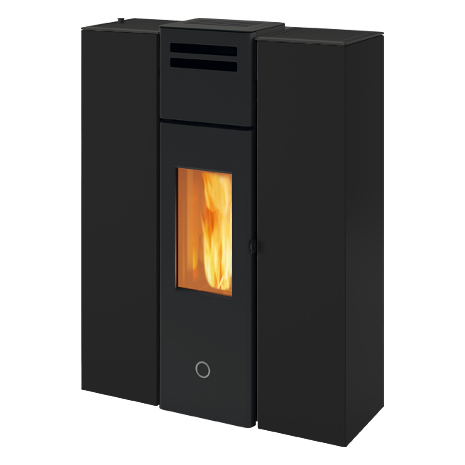 EK63 Cell 80+ Evo Poêle à granulés acier noir