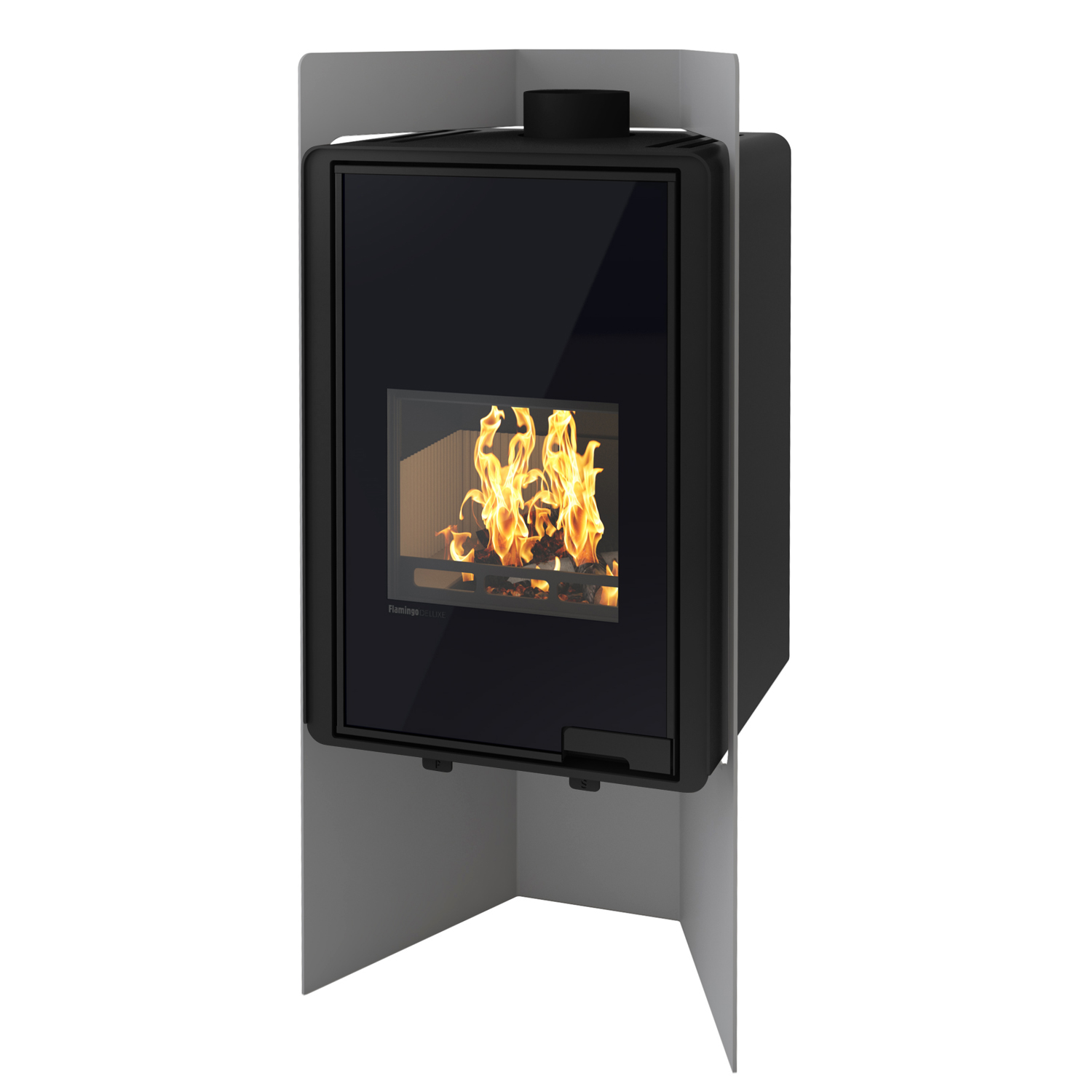 Poêle à bois HS Flamingo Deluxe Pulau Gris