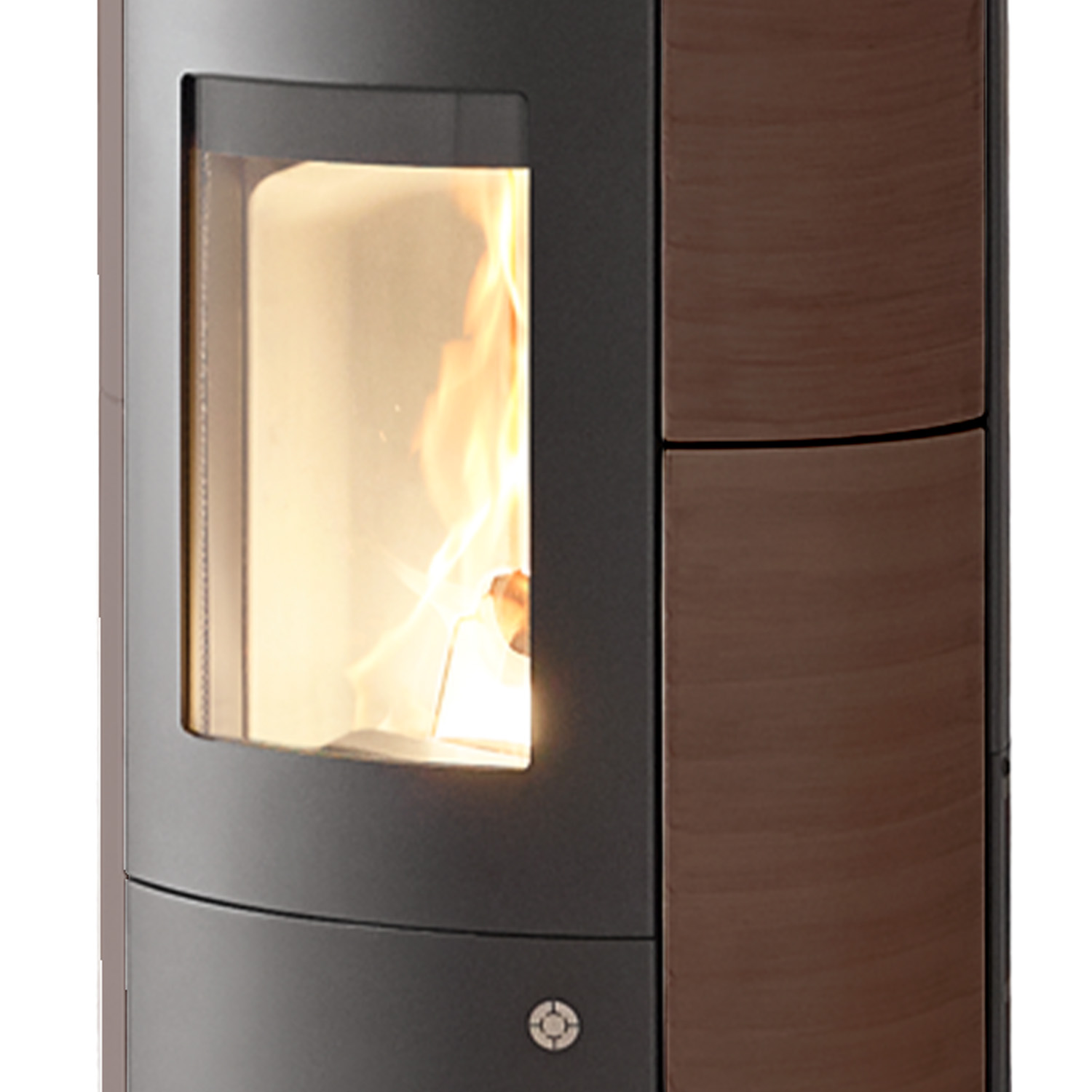 Olsberg Levana 3.0 poêle à granulés acier noir/céramique Caffe Arabica 8 kW
