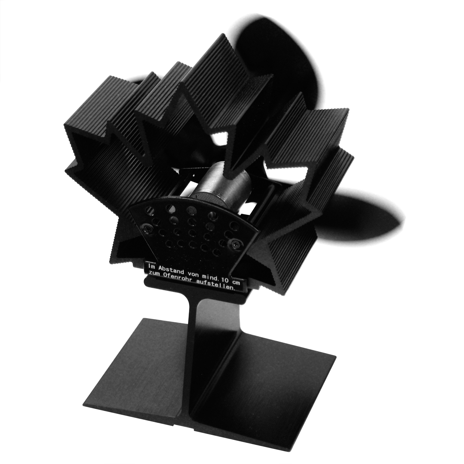 Ventilateur de cheminée Raik, ventilateur de poêle, ventilateur silencieux et sans électricité pour cheminées, avec 4 pales.