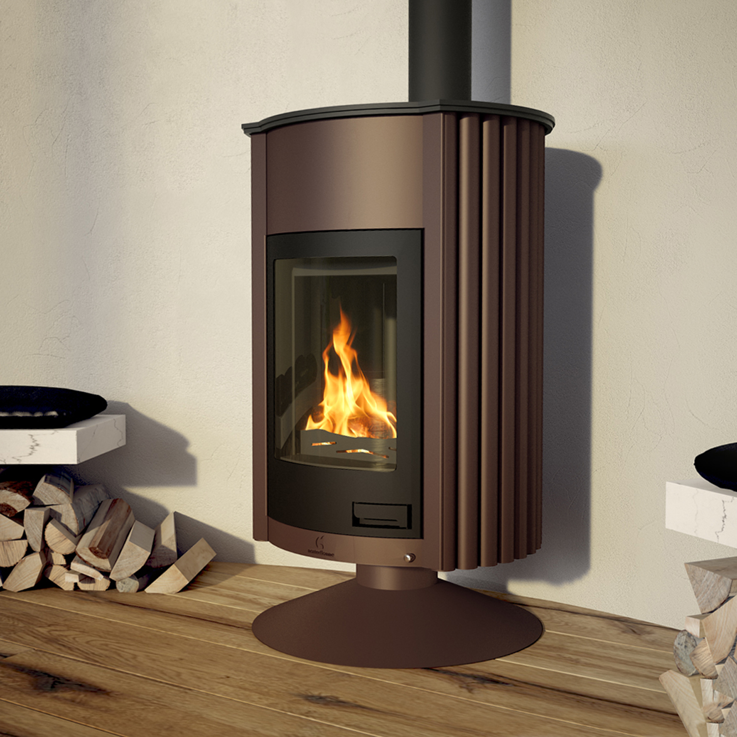 Poêle à air chaud Masterflamme Grande II Velvety Brown