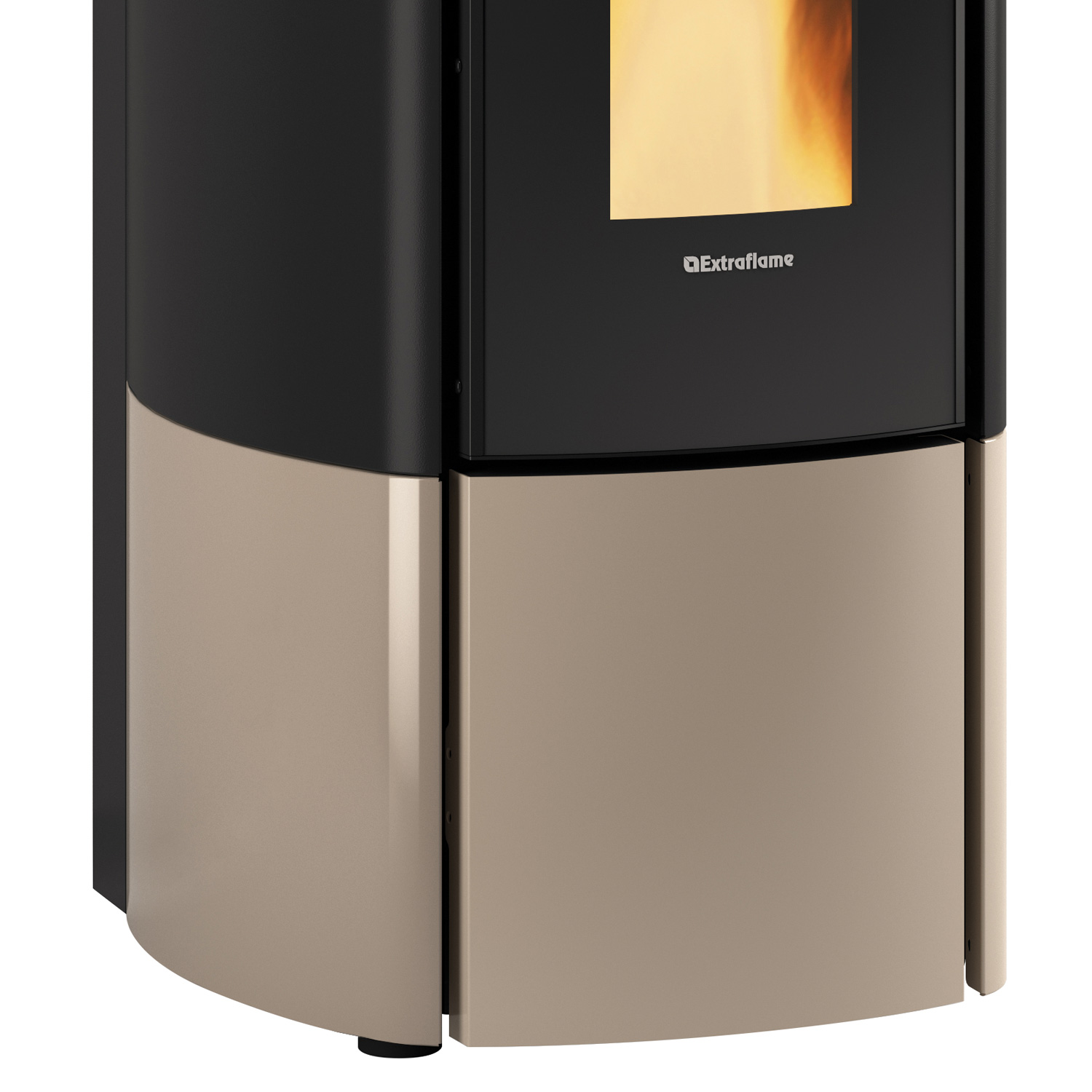 Extraflame Evolution Line Katia 11 poêle à granulés acier gris tourterelle