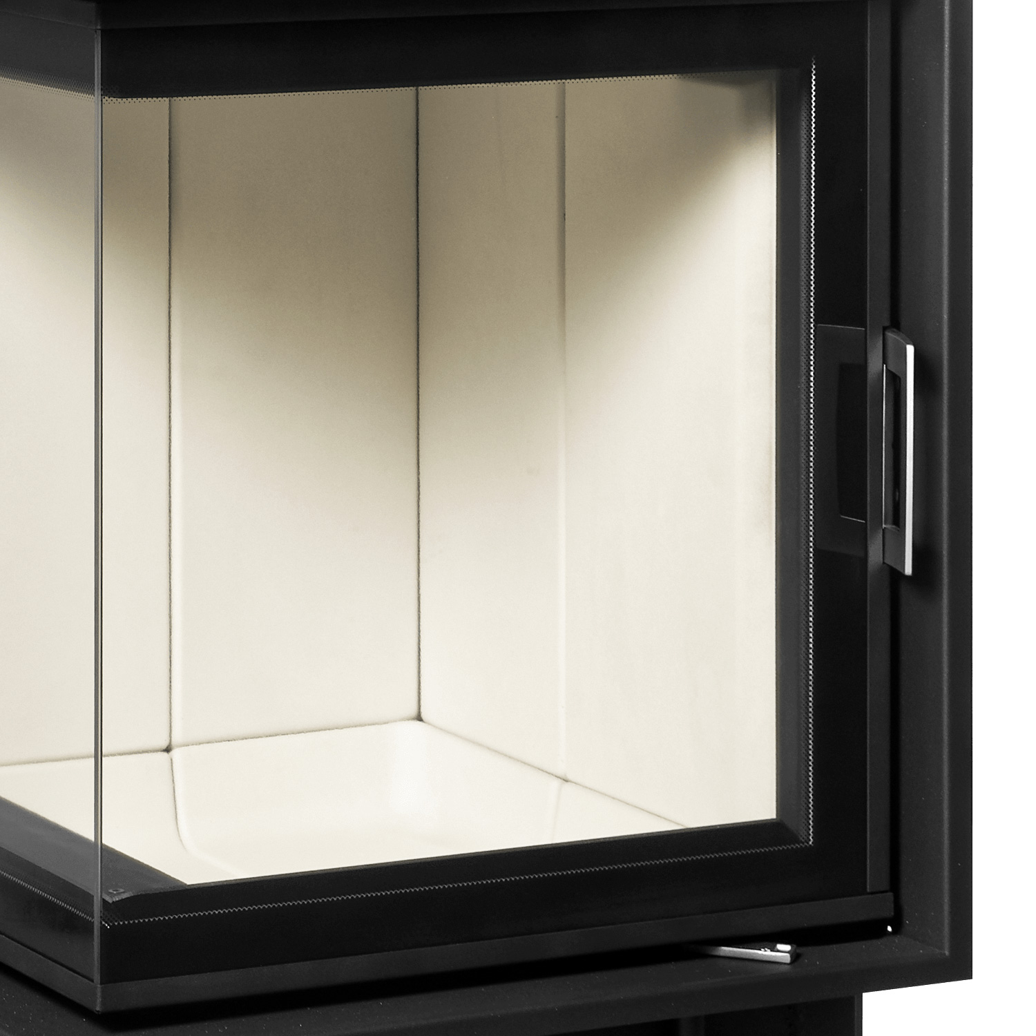 Austroflamm 55x55x57 K 3.0 Insert de cheminée angle gauche