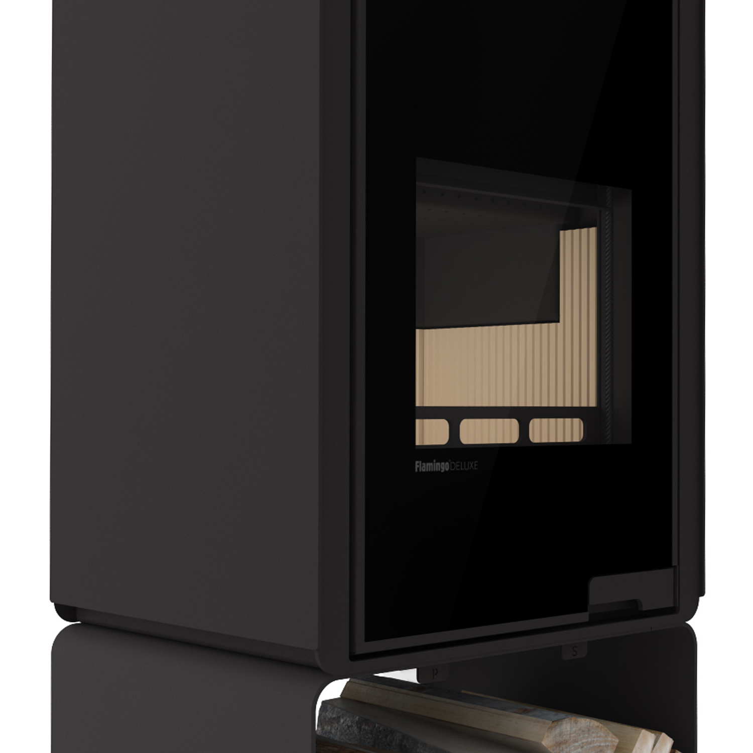 Poêle à bois HS Flamingo Deluxe Pentai Noir