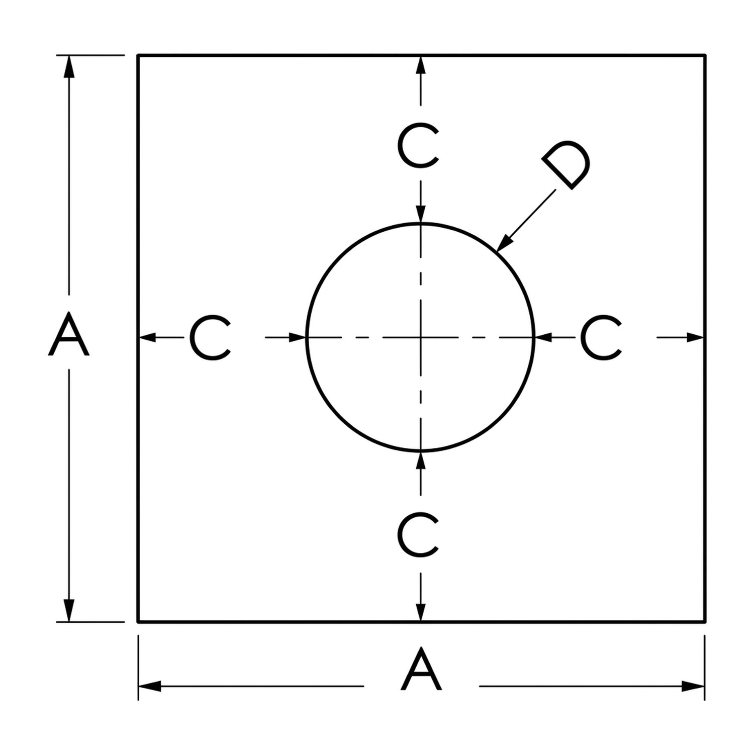 Schiedel Cache de raccordement carré 200 mm pour ICS Ø 150 mm