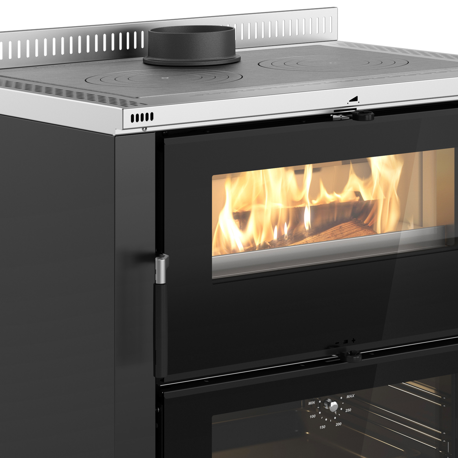 La Nordica Verona XXL 16 cuisinière à bois anthracite