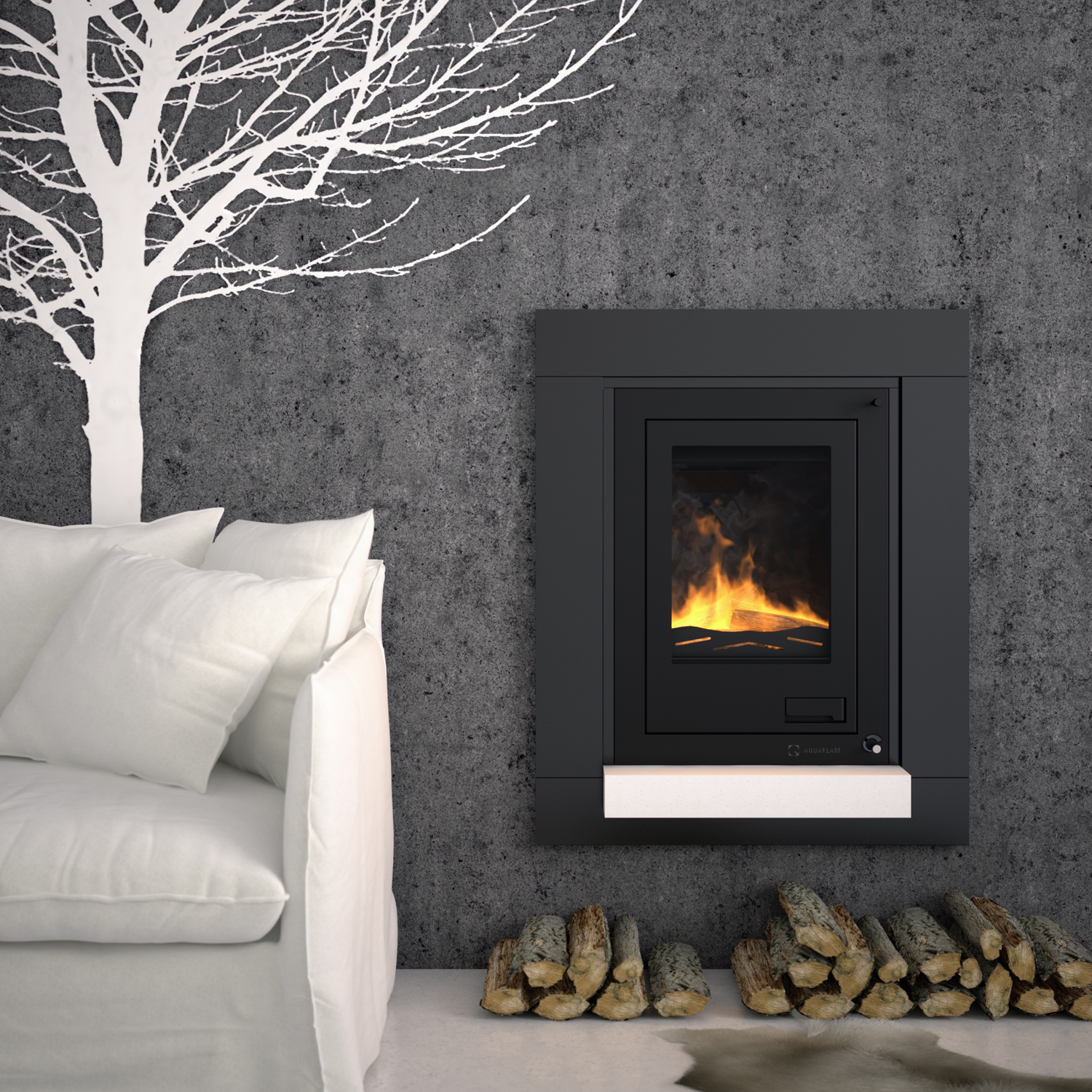 Aquaflam 12 Flat Manuel Insert de cheminée à eau