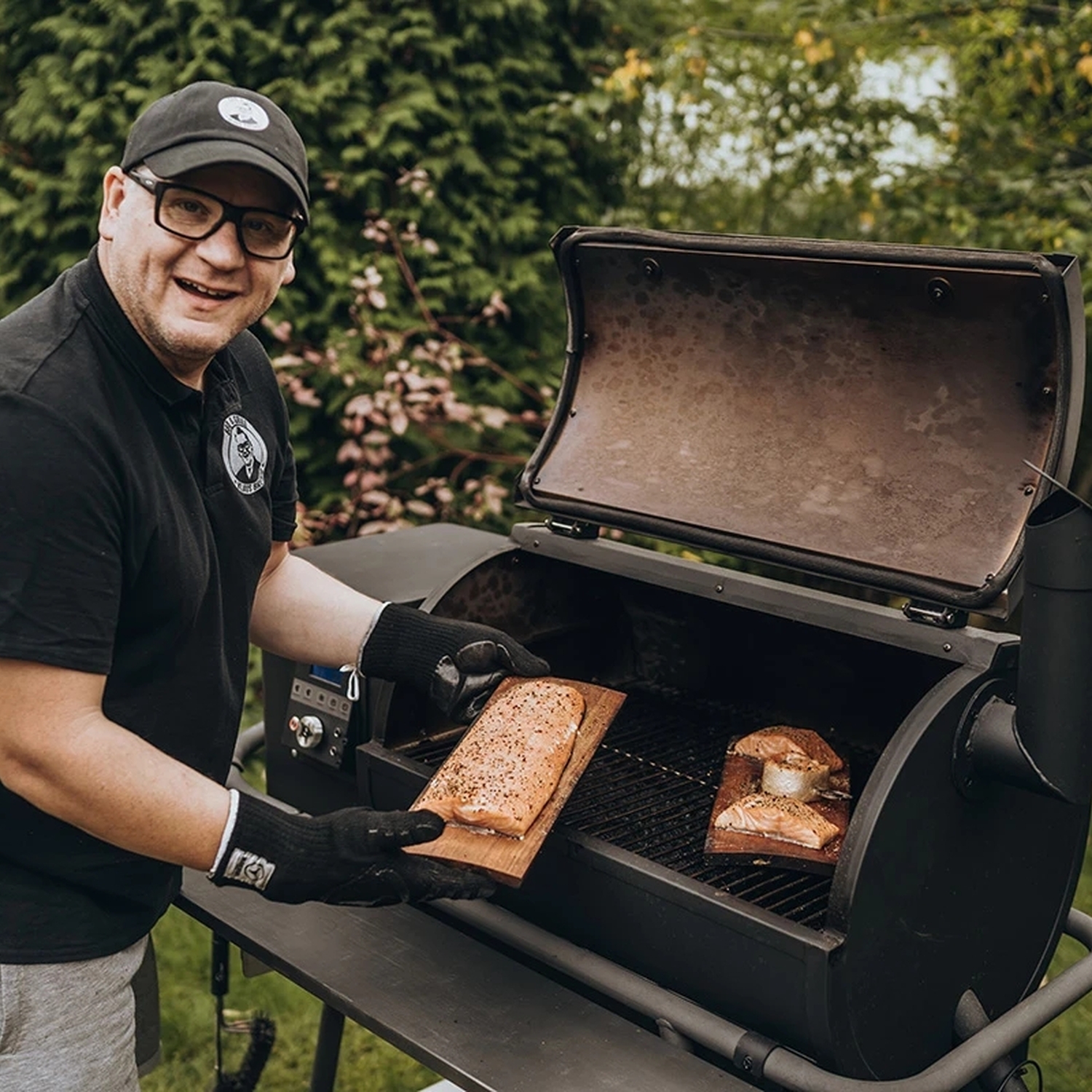Moesta planche en bois planche à fumer aulne lot de 2