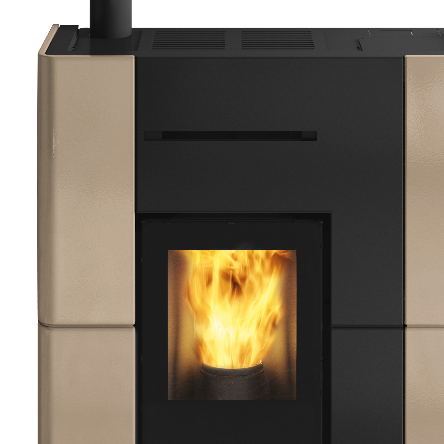 Edilkamin Blade H 15 Evo poêle à granulés hydro céramique beige