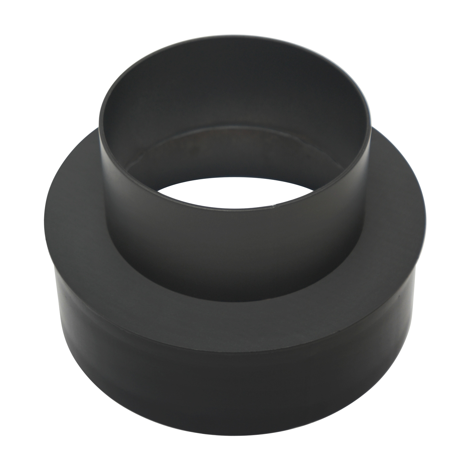 Extension de tuyau de poêle / conduit de fumée droite 130 mm - 180 mm noir