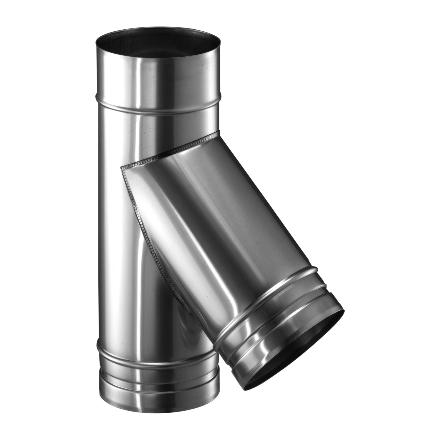 Schiedel PRIMA PLUS raccordement tuyaux 45° Ø130 mm simple paroi mat