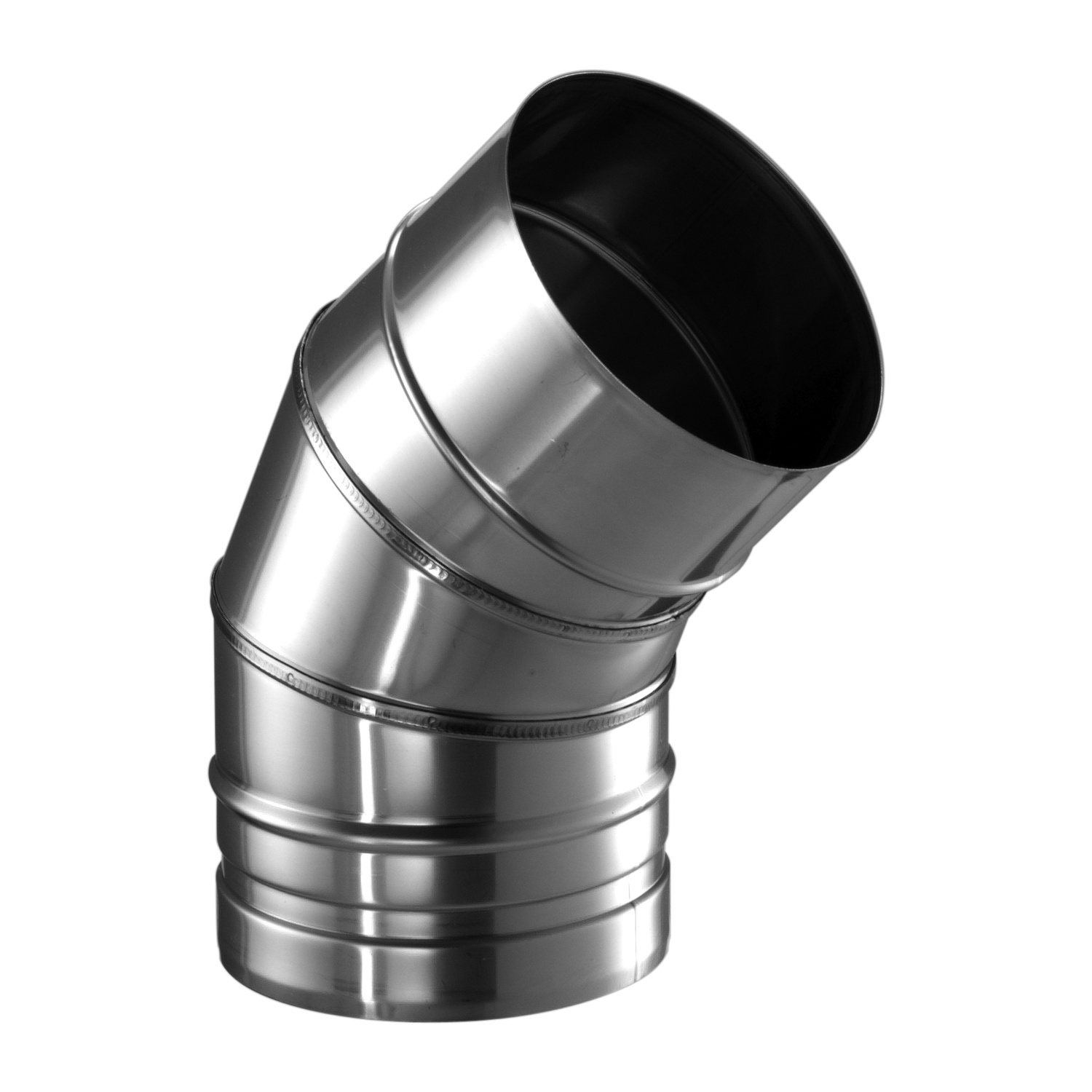 Schiedel PRIMA PLUS coude 0-45° orientable Ø180 mm simple paroi mat