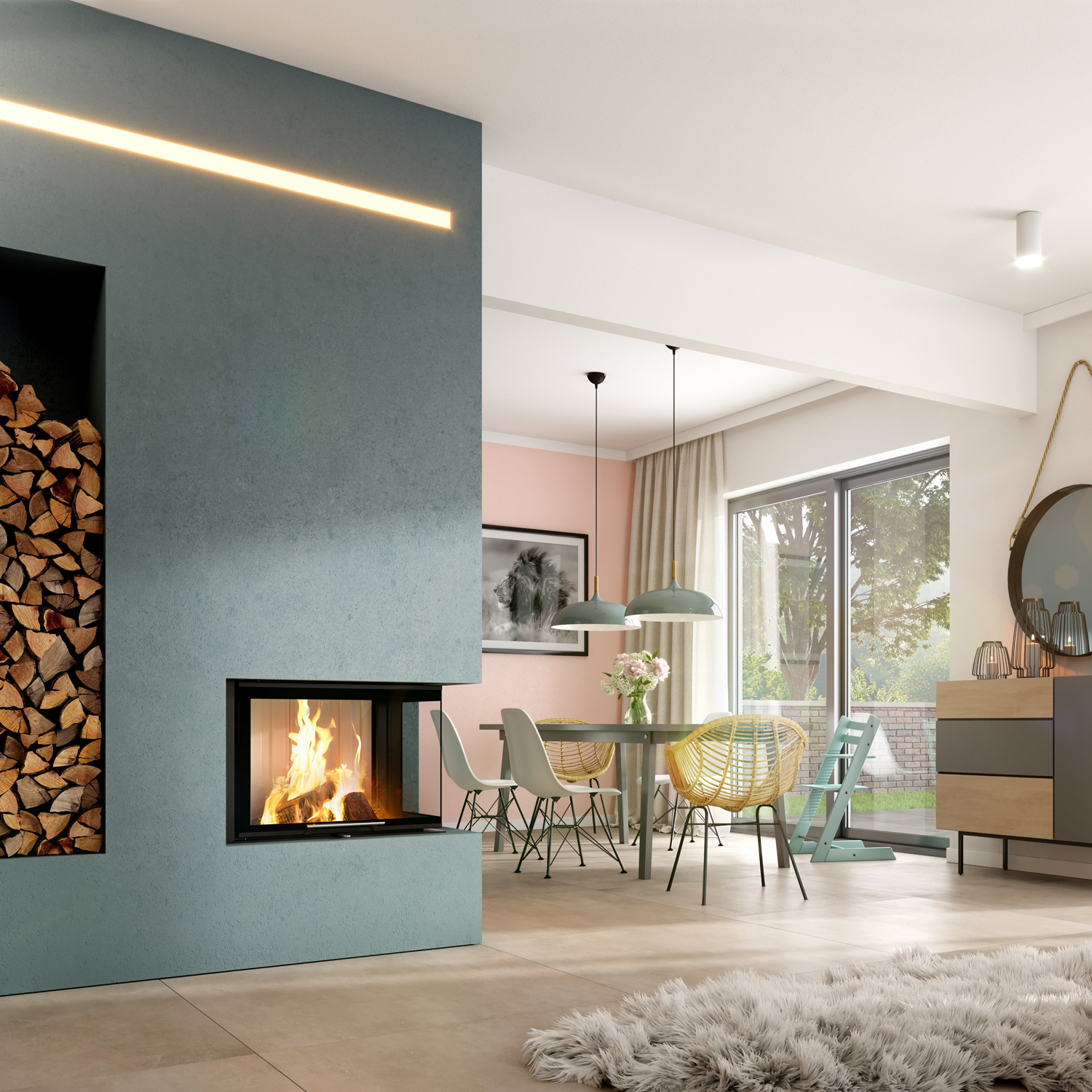 Spartherm Varia 2R-68h-4S insert de cheminée RRA Ø 200 mm