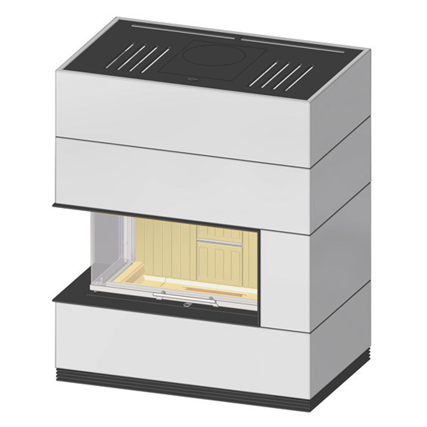 Kit de cheminée Spartherm SIM 1/3 Varia AS-2Lh-4S Nature