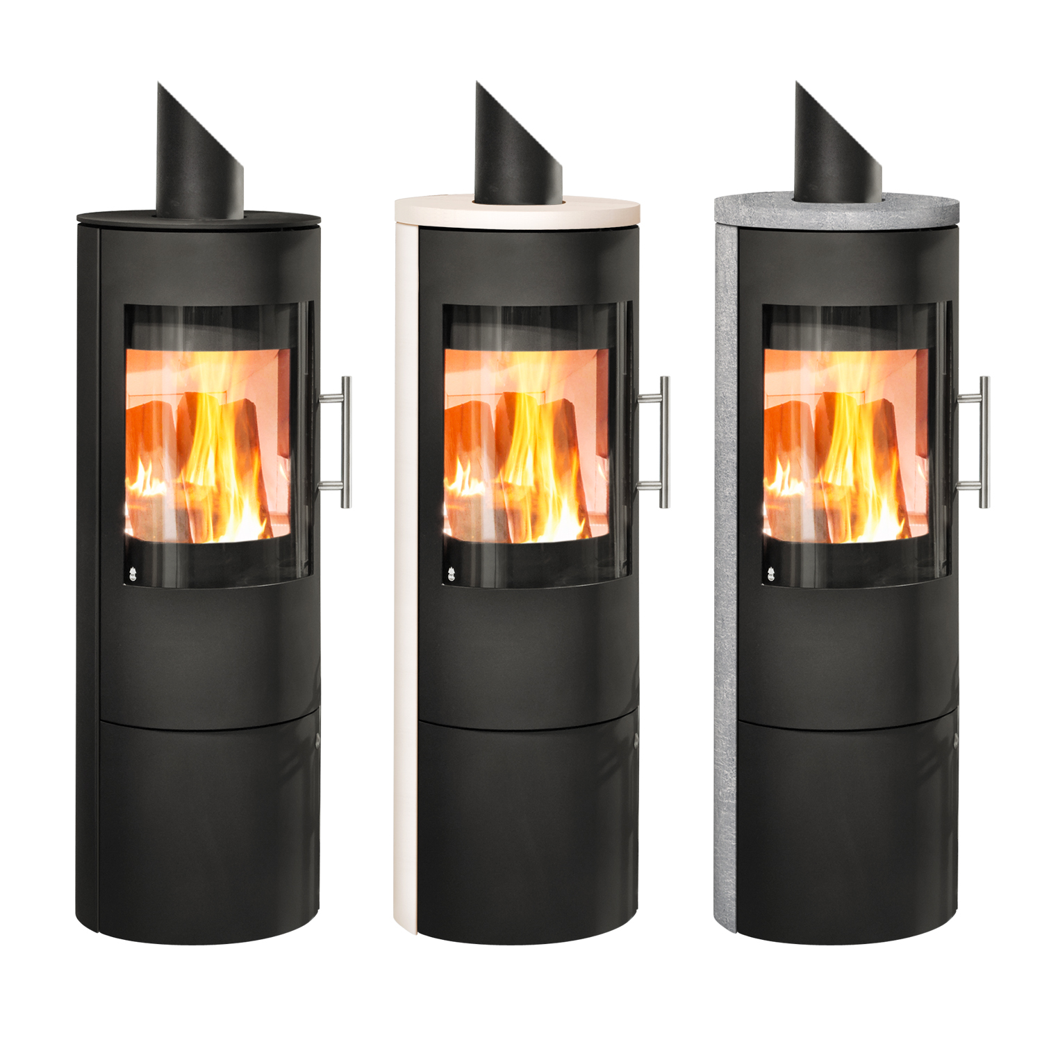Poêle à bois Königshütte Vela Plus en acier noir