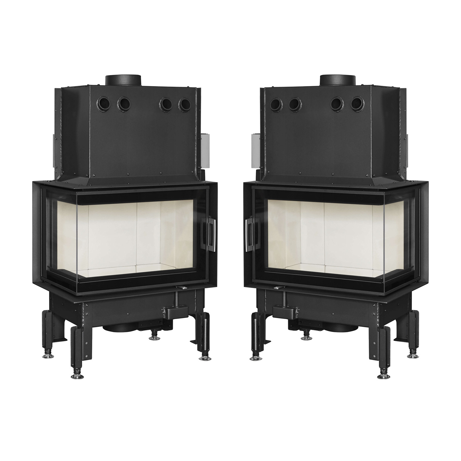 Austroflamm 63x40x42 K 2.0 Insert de cheminée angle gauche