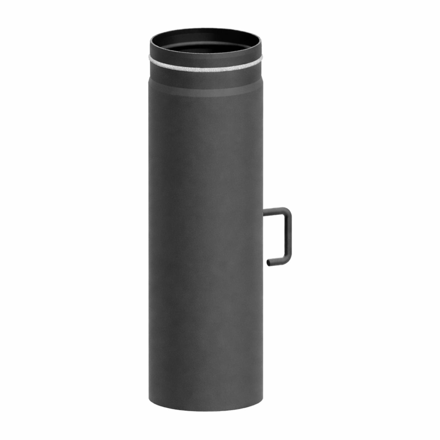 Raik tuyau LS diamètre 150x750x2,00mm rétreint avec porte intégrée avec modérateur de tirage gris