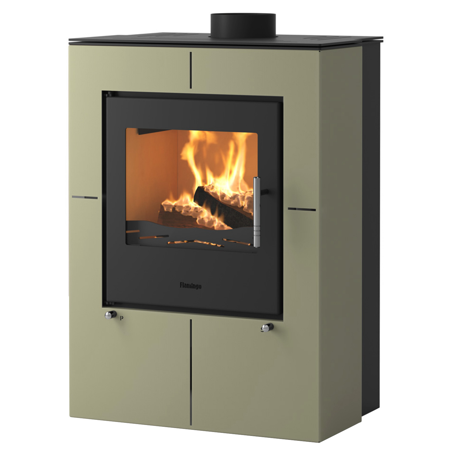 Poêle à bois HS Flamingo EVENES Olive