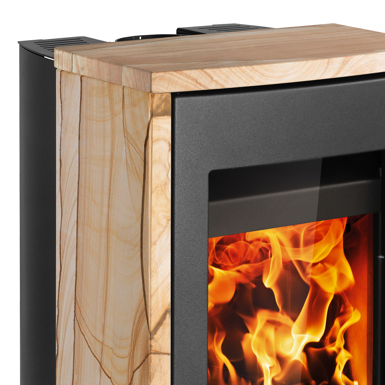 Haas+Sohn Rubus easy Poêle à bois Noir / Woodstone