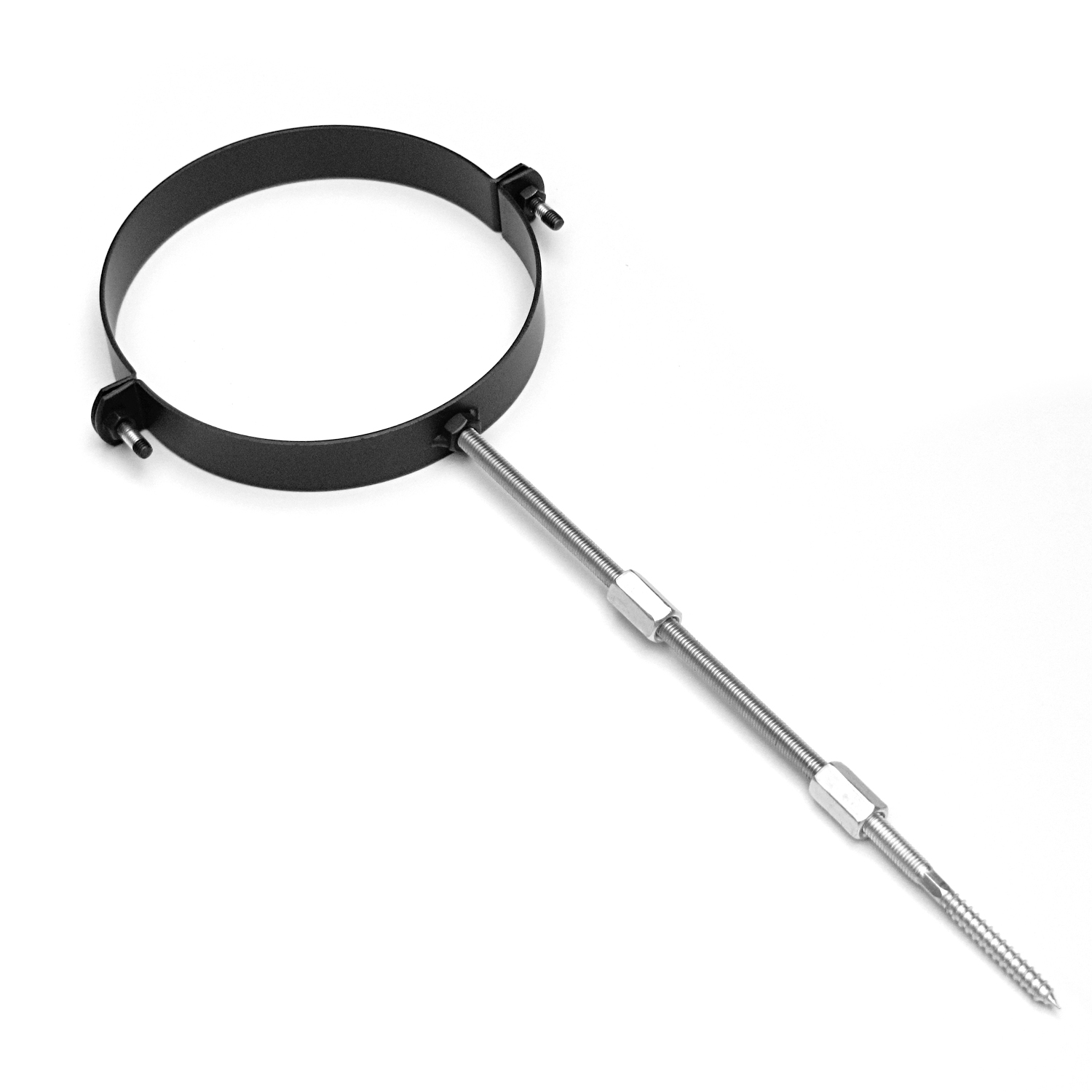 Raik Tuyau de Fumée / Tuyau de Poêle 150mm - Collier de Serrage Noir