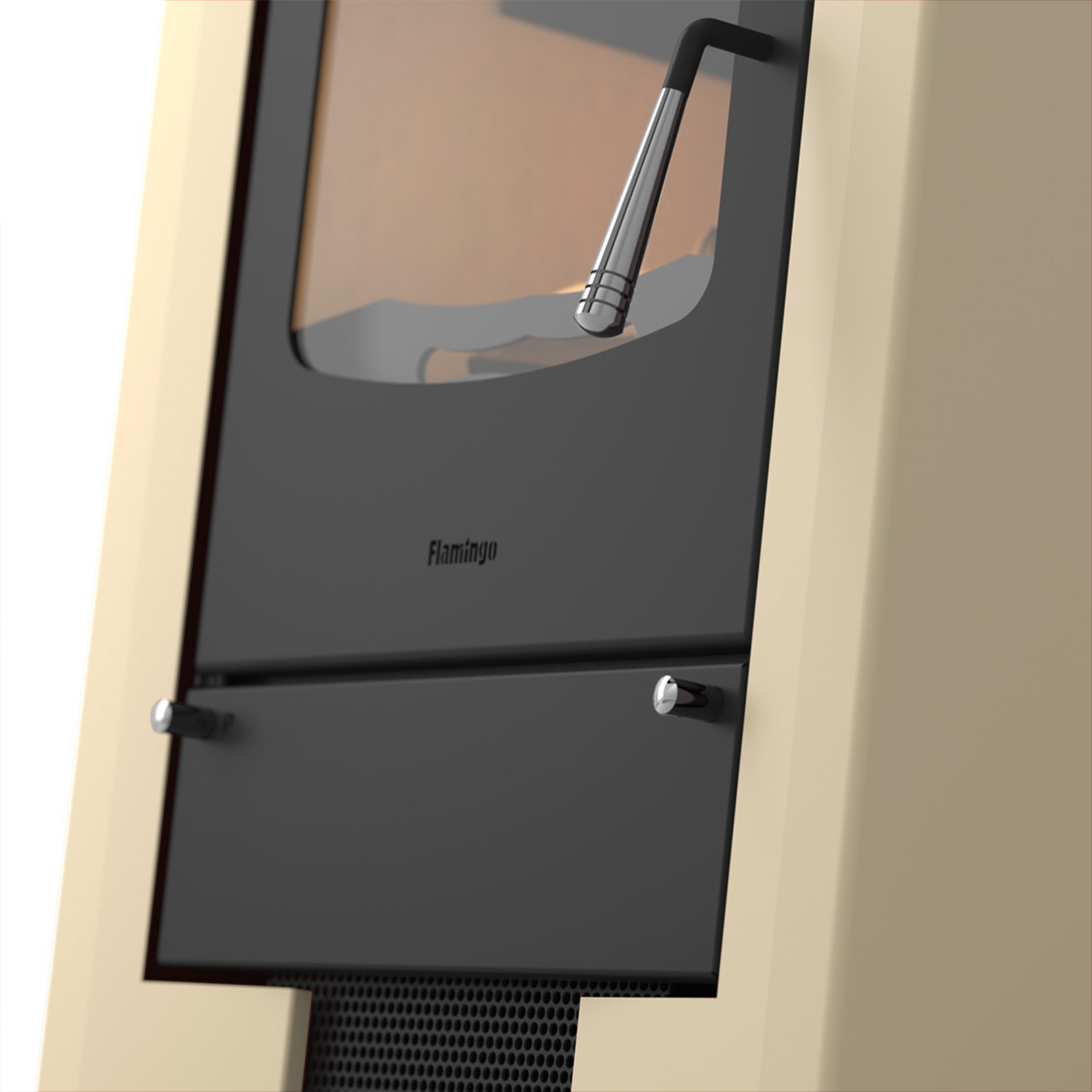 Poêle à bois HS Flamingo ESPO 1 Crème Poêle à bois HS Flamingo ESPO 1 Crème