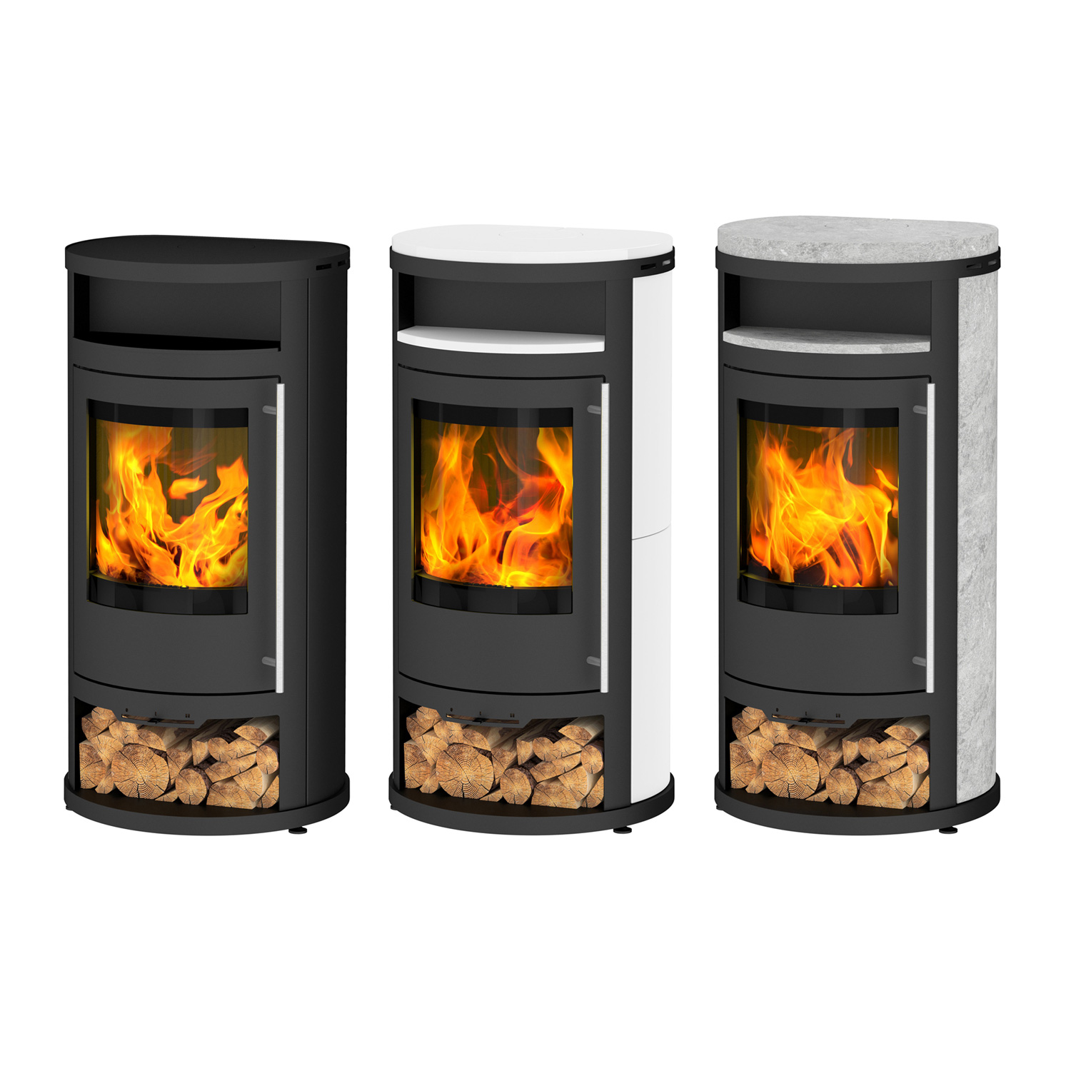Olsberg Salado Compact Poêle à bois Acier Noir